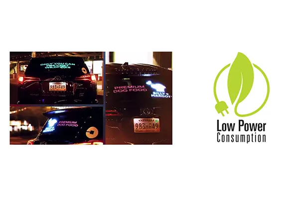 car rear window LED screen car rear window LED screen