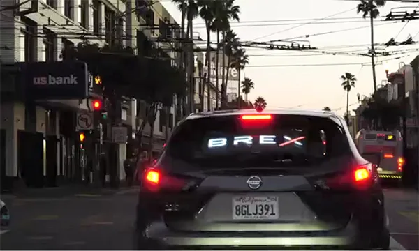 car rear window transparent led display car rear window transparent led display