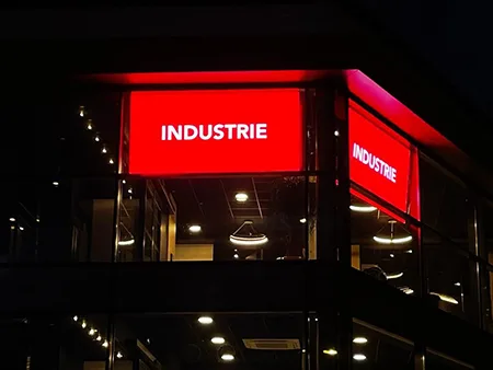vitrine de vitrine led