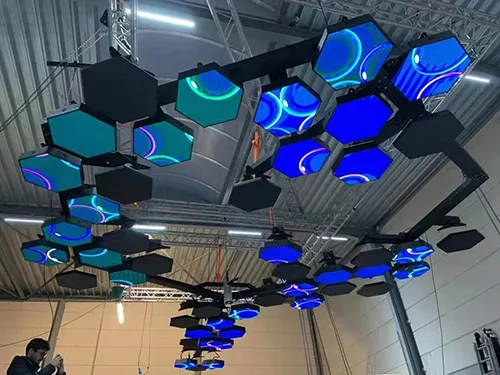 hexagon led display