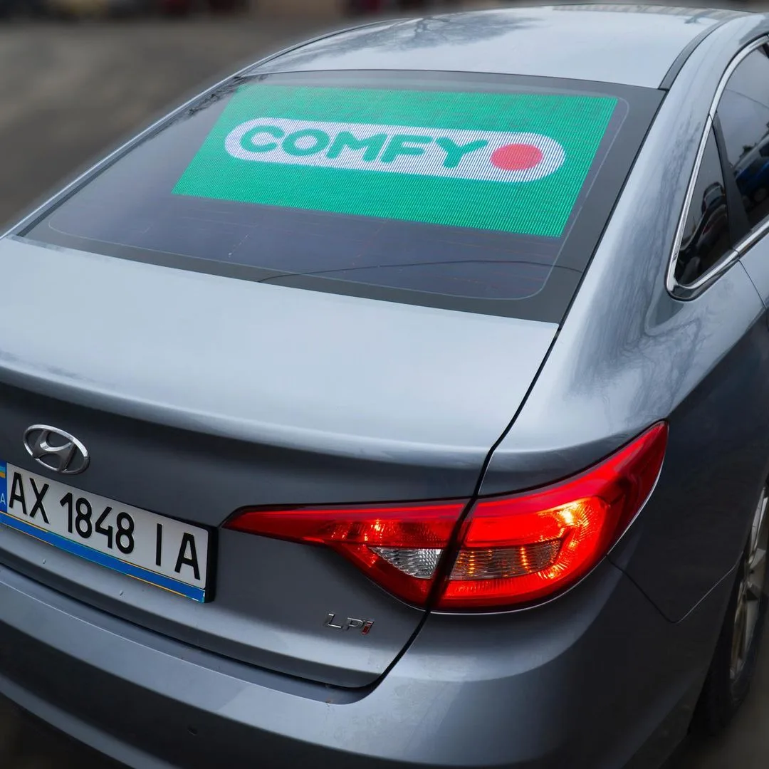 car back transparent led display