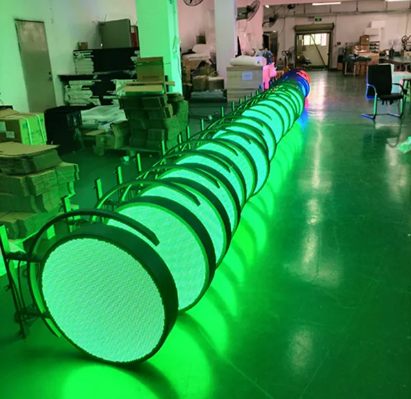 circular round shape led display
