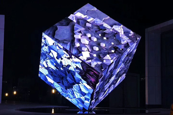 จอแสดงผล LED Cube กลางแจ้ง