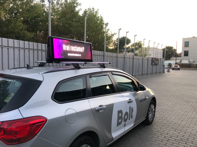 Taxi LED Display in Romania