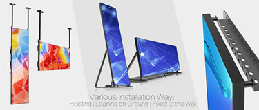 Poster digitale roll-up LED in Francia