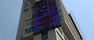 LED Curtain Display Installed in Kuwait