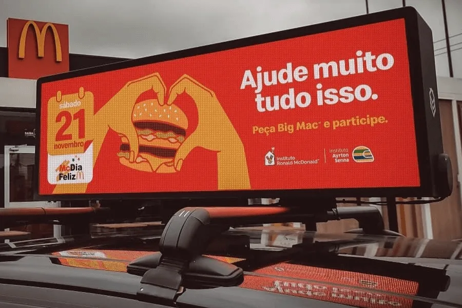 Display LED de táxi