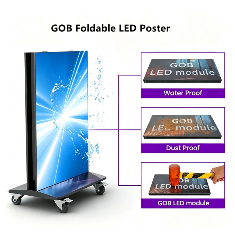 Foldable LED Poster Screen